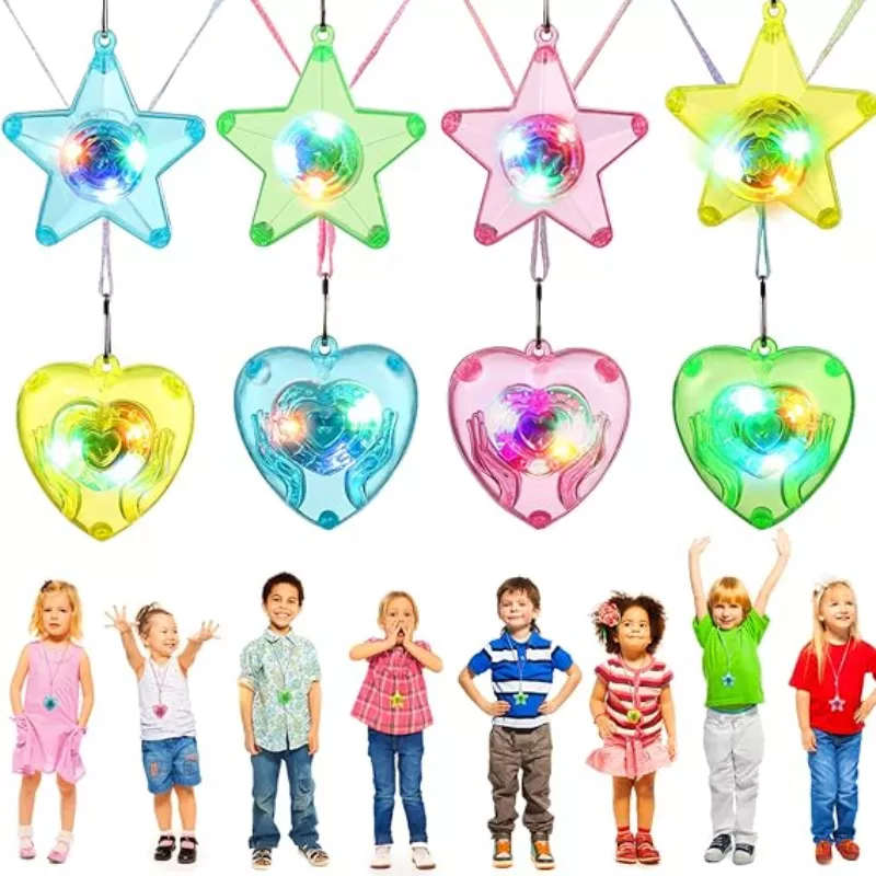 Cotton Candy Cone - 20pcs LED Light Up Necklace Pendants