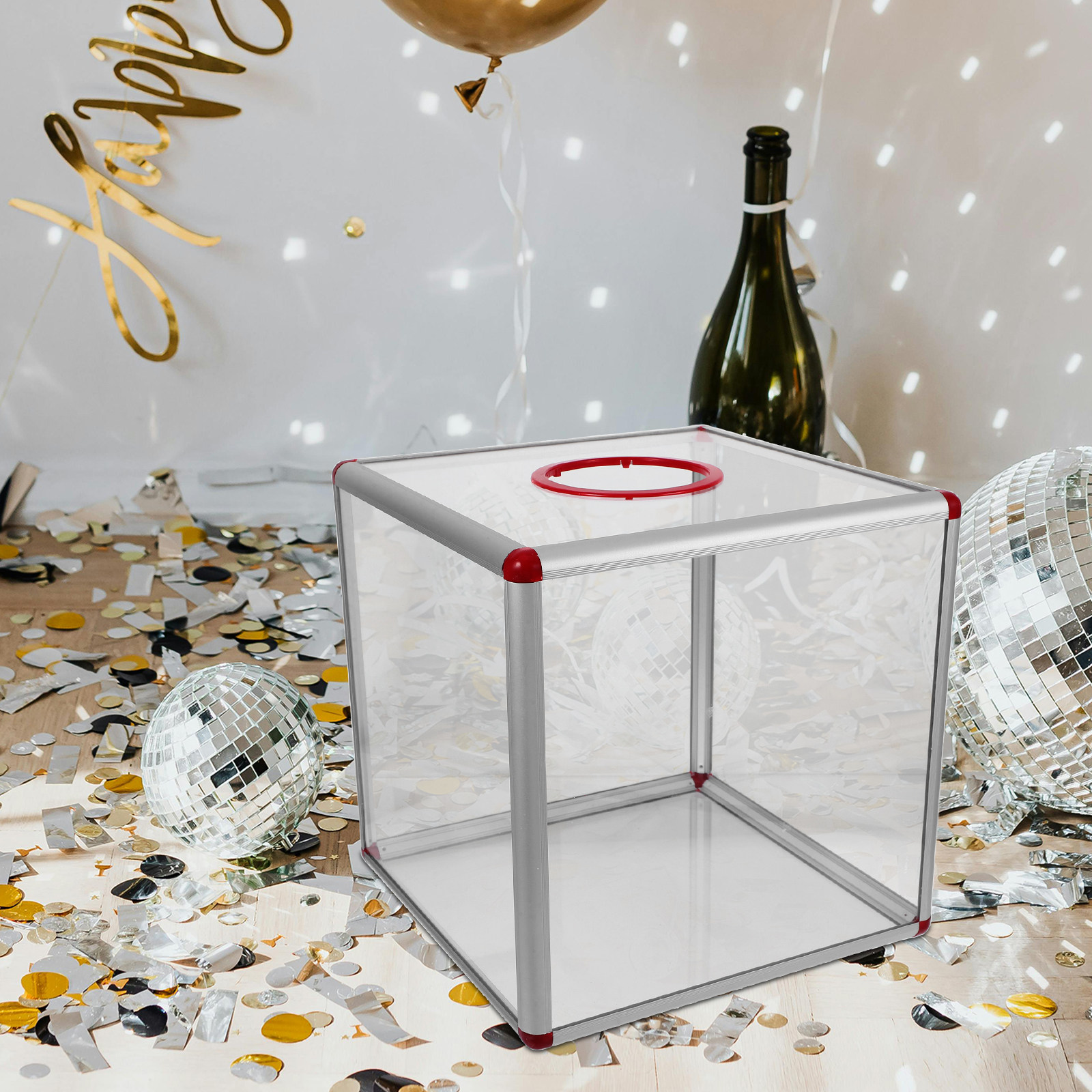 Event Party Box - Large Clear Acrylic Raffle Ticket Box