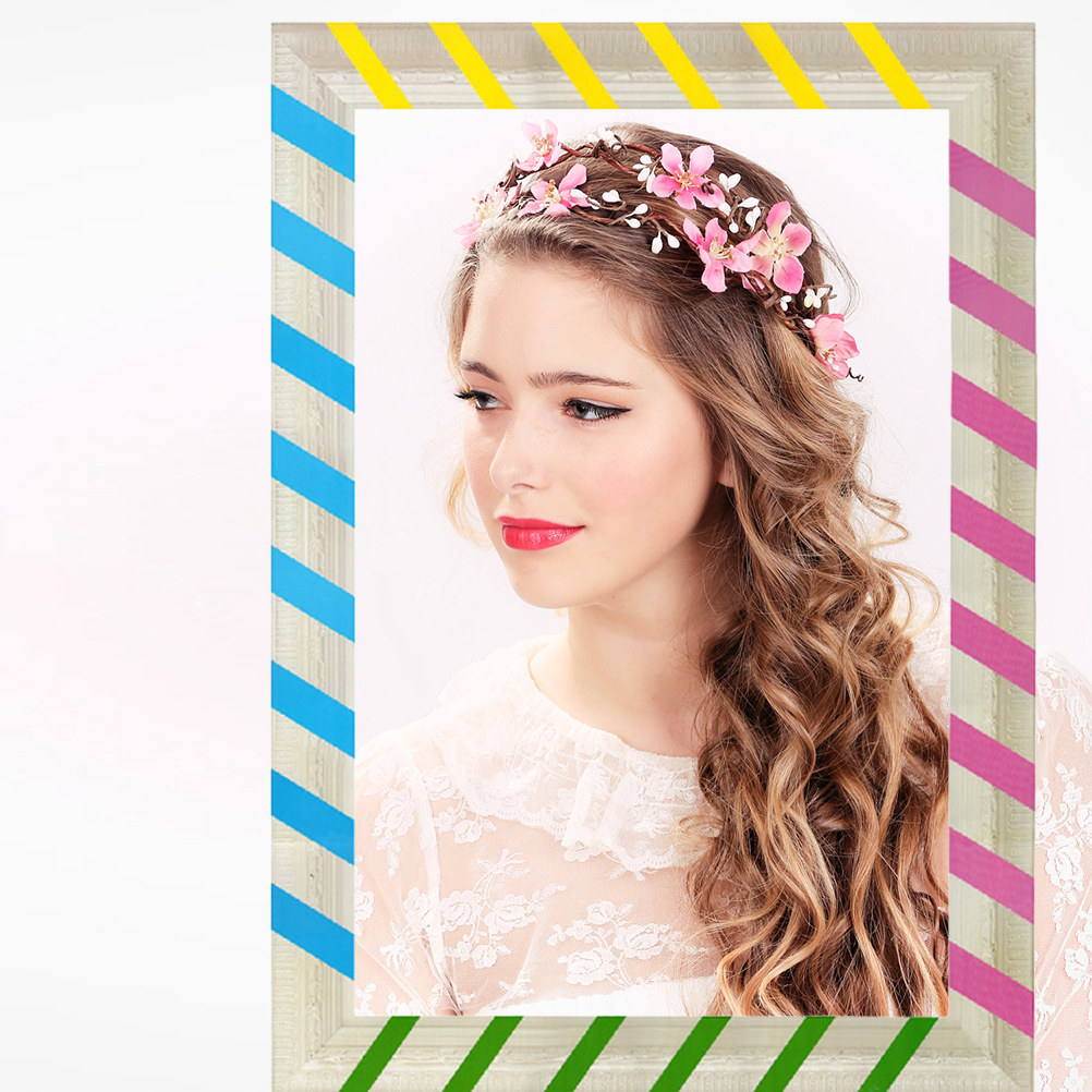 Photo Booth Frame - 68x48cm Creative Colorful Paper Photo Frame