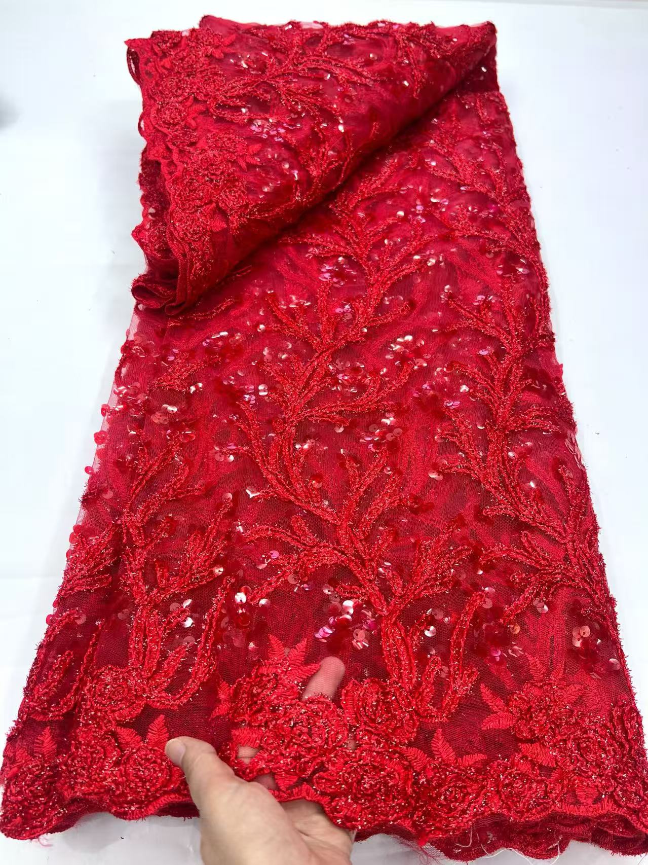 Luxury French Tulle Lace Fabri - Glitter Tablecloth ulasan dan harga