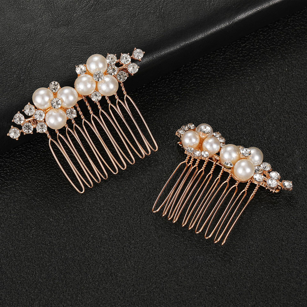 2Pcs Simple Wedding Hair Combs - Event Suppliers ulasan dan harga