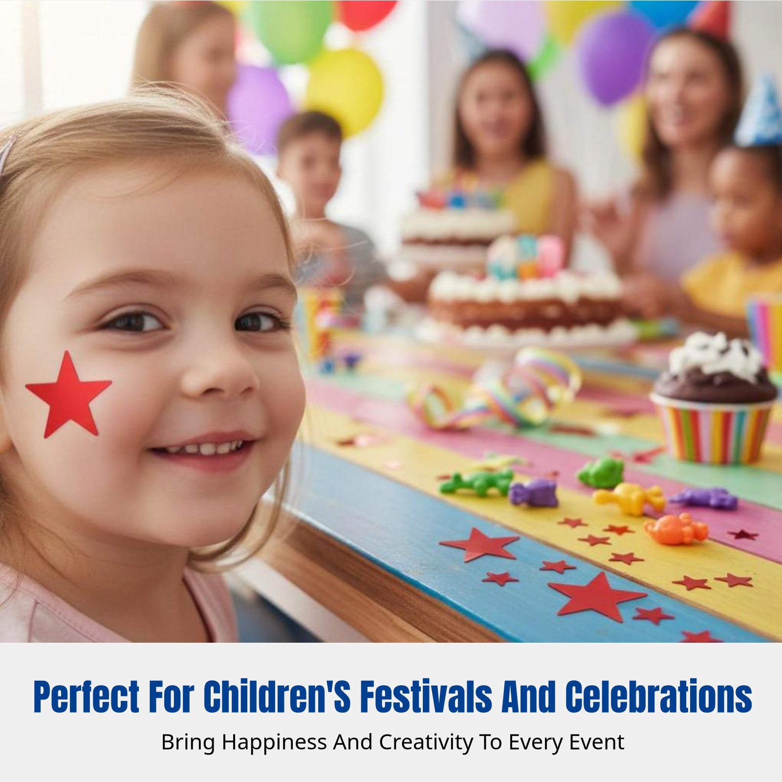 Celestial Sparkle Face Sticker - Event & Party Supply Photos ulasan dan harga