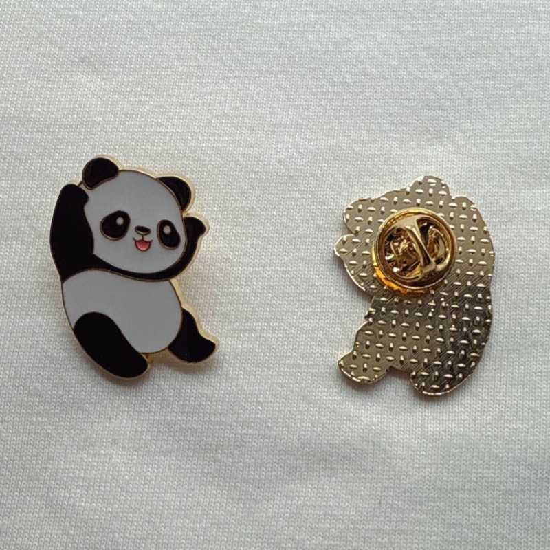 6pcs Cartoon China Panda Badge - Eve Party ulasan dan harga