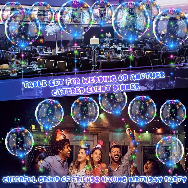 20pcs Wedding Bobo Balloons wi - Led Balloon Light ulasan dan harga