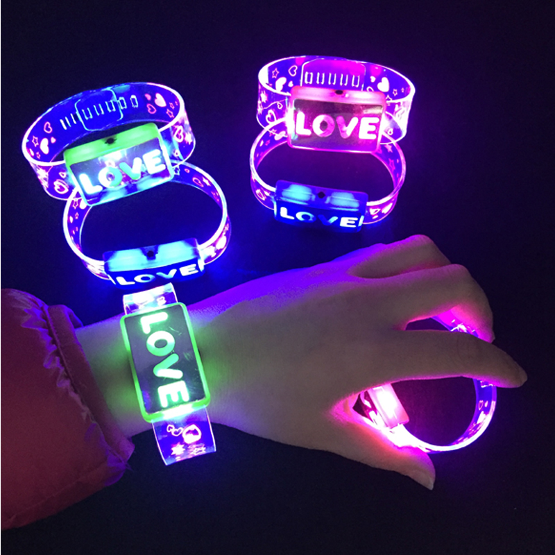 5/10/20Pc Led Bracelet Glow Li - Cotton Candy Cone ulasan dan harga