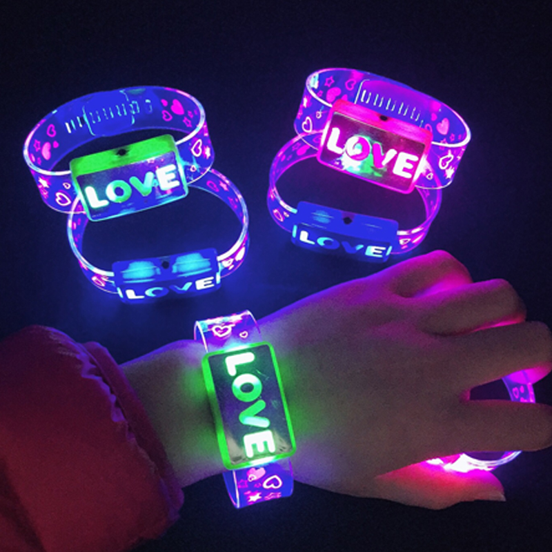 5/10/20Pc Led Bracelet Glow Li - Cotton Candy Cone ulasan dan harga