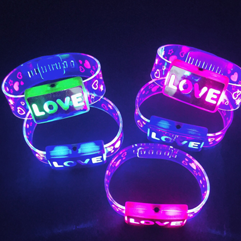 5/10/20Pc Led Bracelet Glow Li - Cotton Candy Cone ulasan dan harga