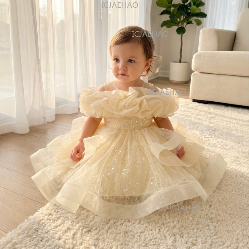 2026 Children Girls Tulle Bead - Glitter Tablecloth ulasan dan harga