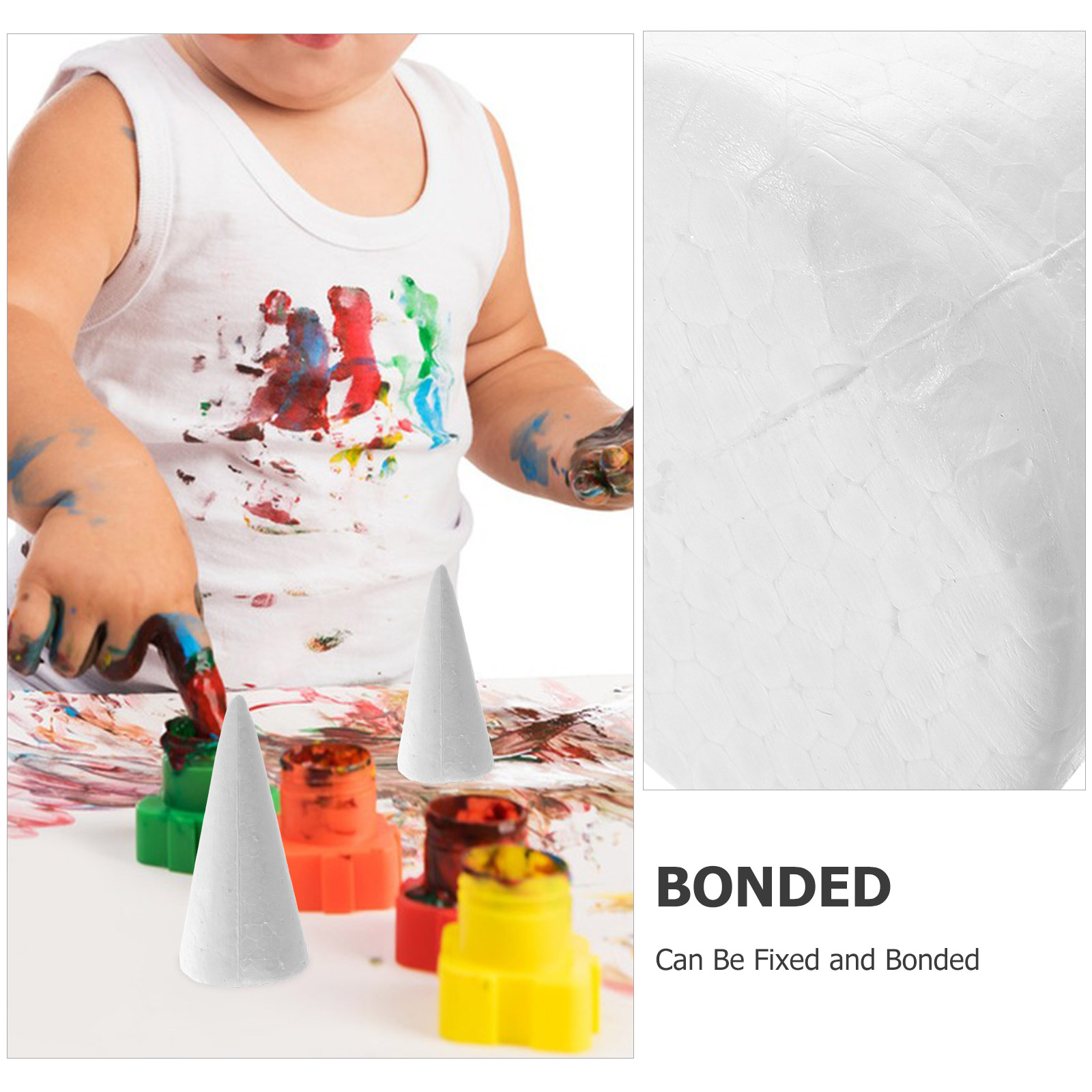 12pcs 15cm White Solid Craft F - Cotton Candy Cone ulasan dan harga