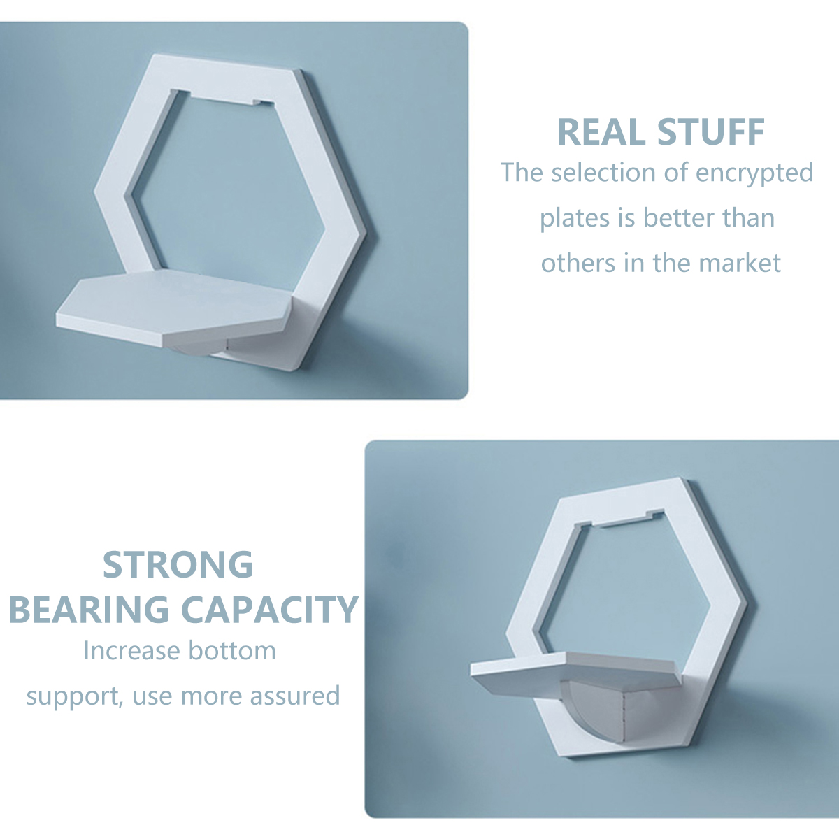 3Pcs Wall Organizer Wall Shelf - Flower Wall Panel ulasan dan harga