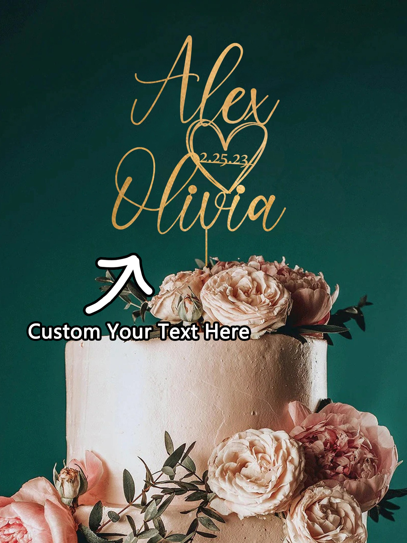 Custom Cake Topper - 1PC Perso - Event Suppliers ulasan dan harga