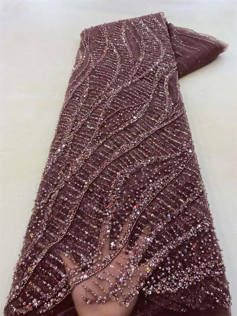 African Sequins Beaded Groom L - Glitter Tablecloth ulasan dan harga