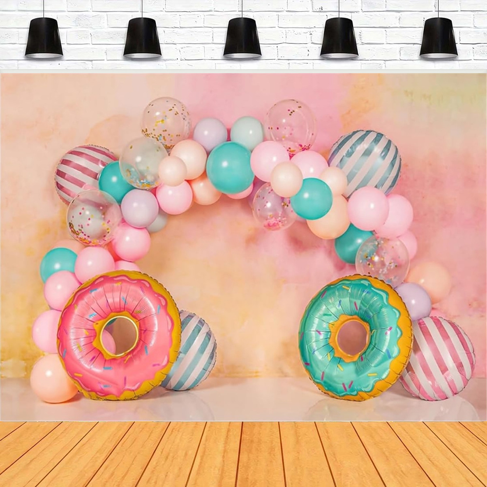 Donut Photography Backdrop Pin - Dessert Table Backdrop ulasan dan harga