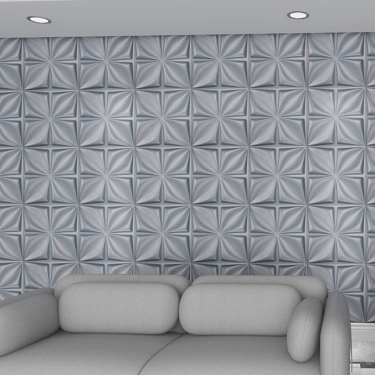 3D Wall Panel PVC Flower Desig - Flower Wall Panel ulasan dan harga