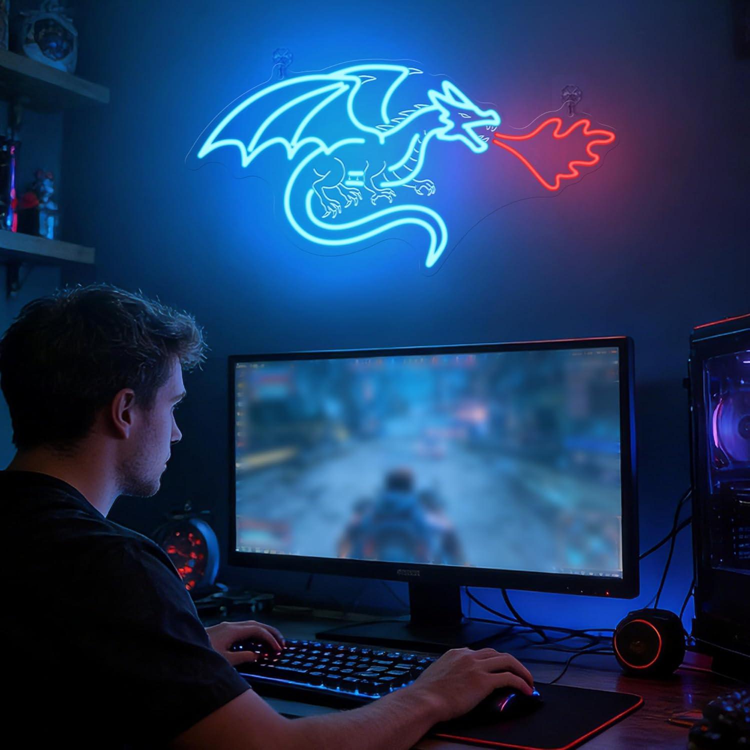 Dragon Neon Sign LED Dimmable  - Neon Sign Party ulasan dan harga