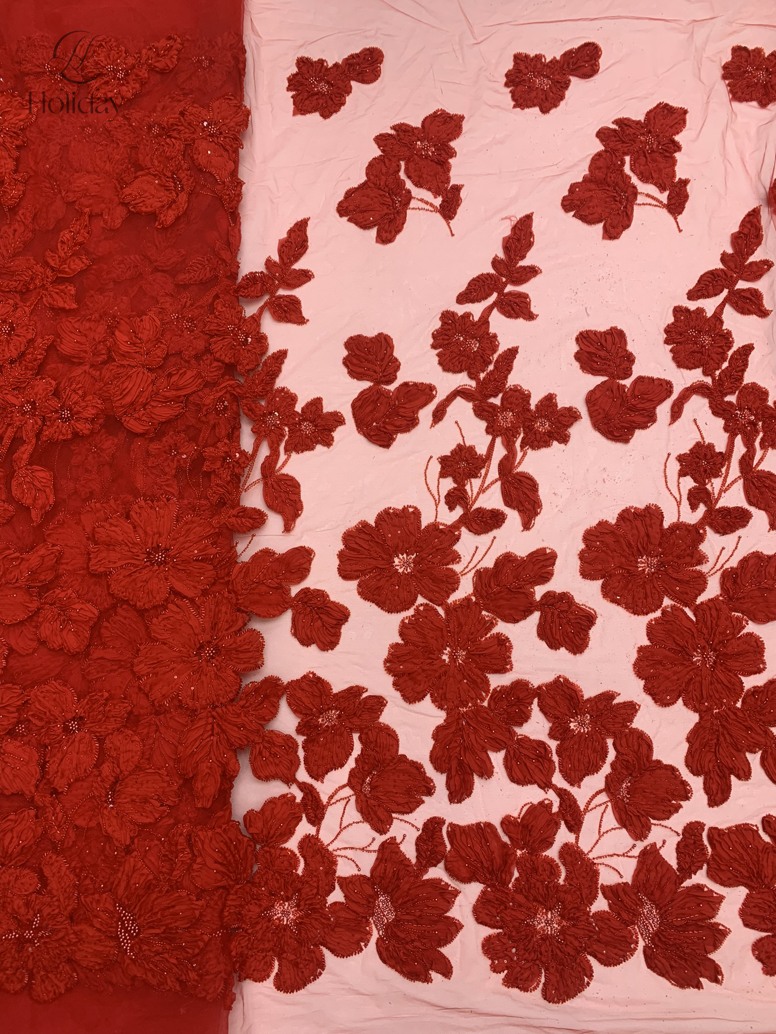 African Chiffon Tulle Lace Fab - Glitter Tablecloth ulasan dan harga