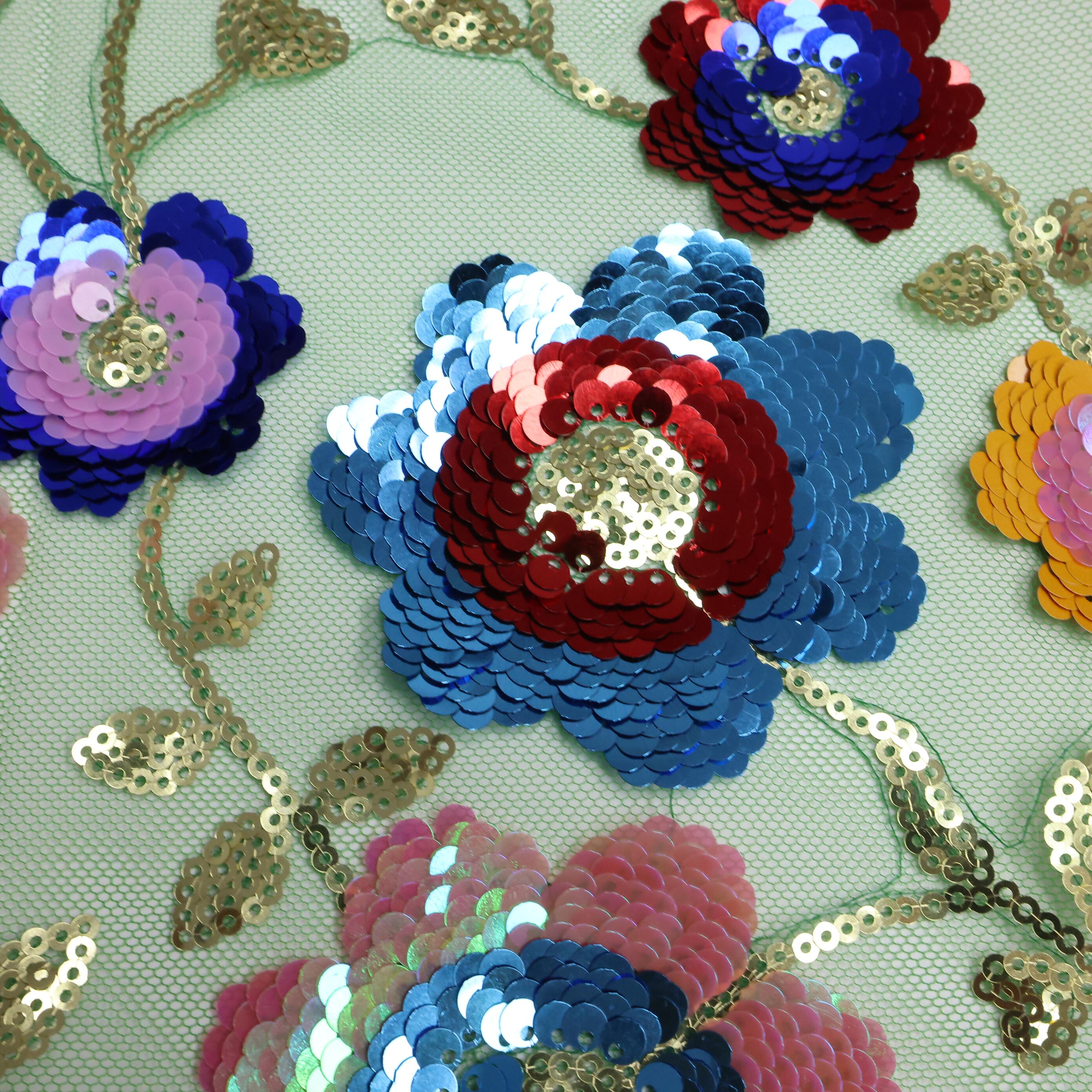 Mesh African Lace Fabric 2025  - Glitter Tablecloth ulasan dan harga