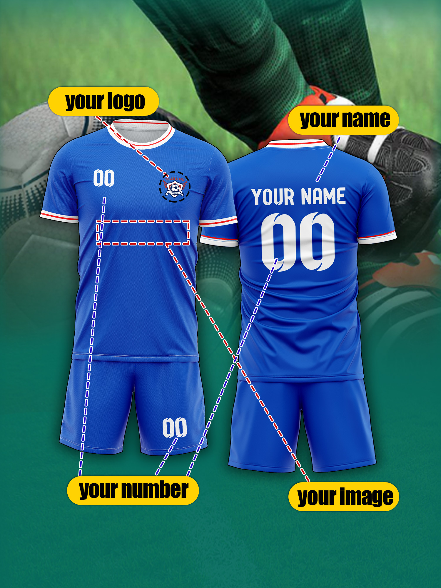 Custom Image Number Name Socce - Event & Party Supply Photos ulasan dan harga