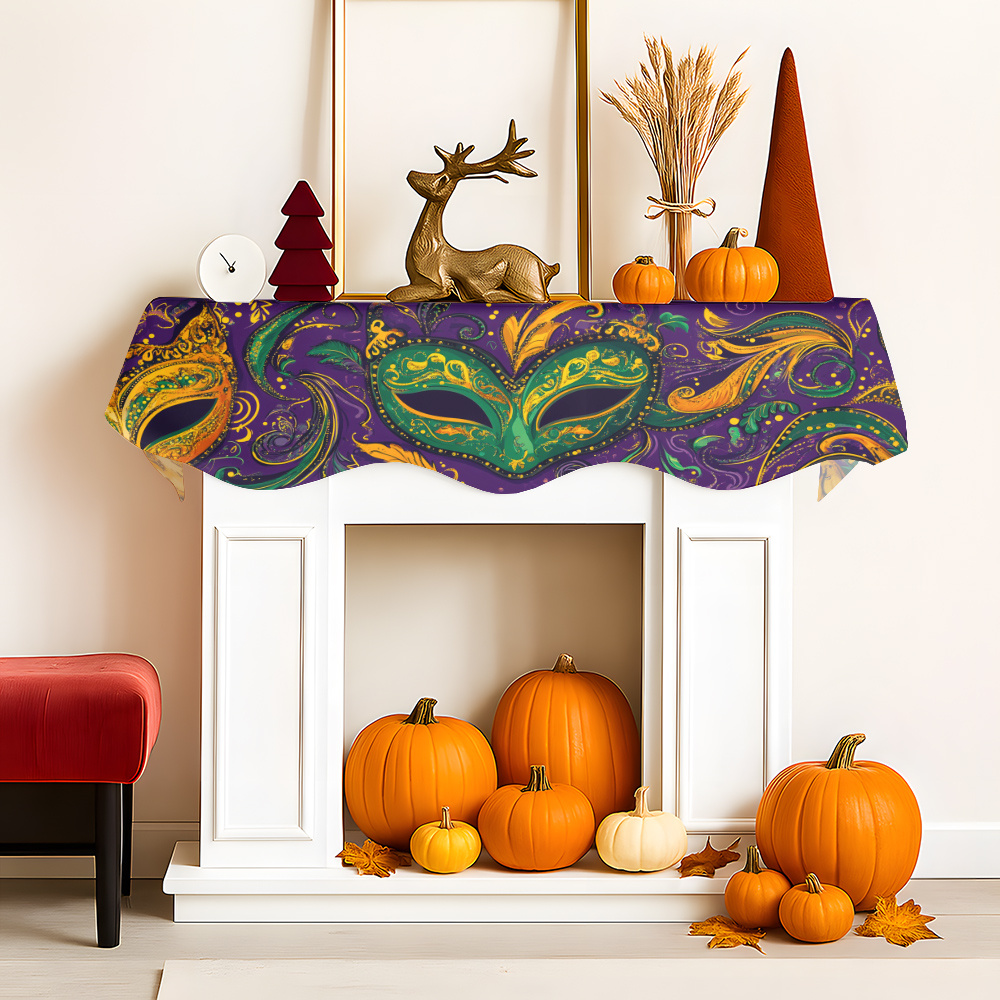 1Pc Carnival Mask Fireplace Sc - Party Banner Gold ulasan dan harga