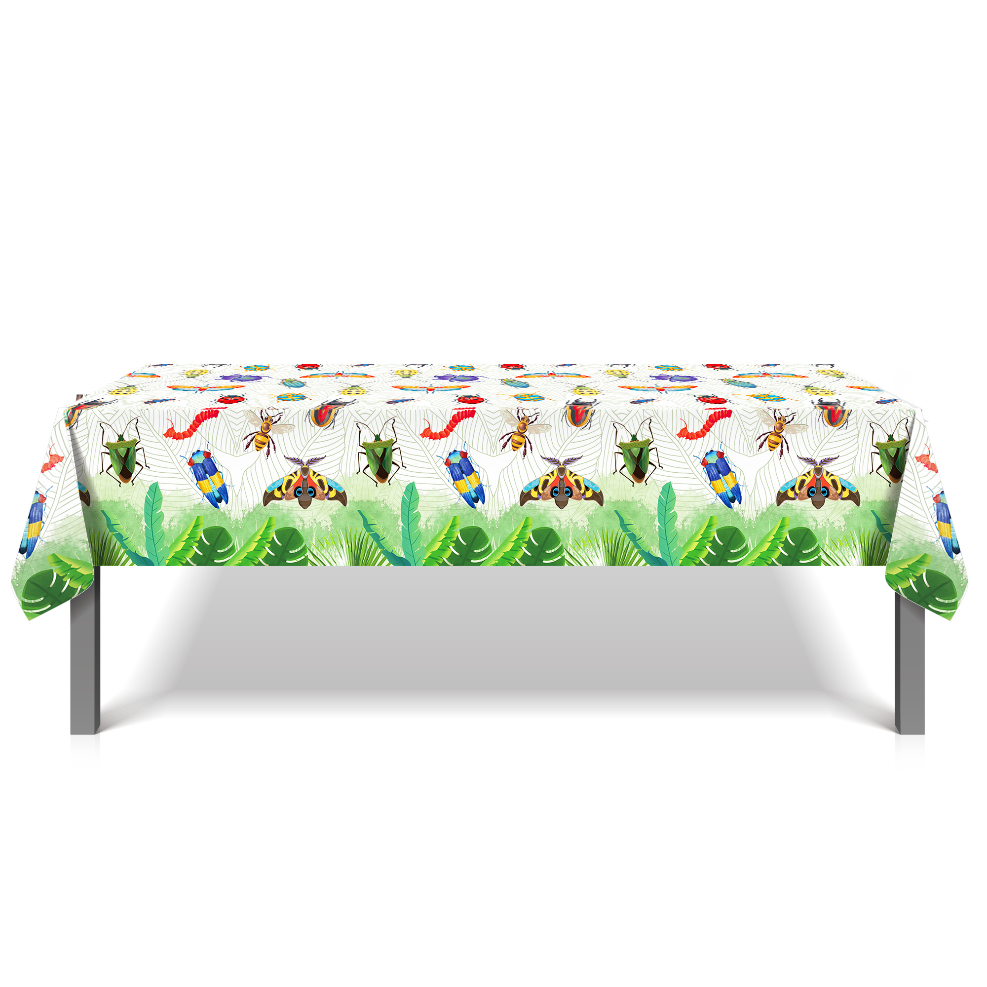 130*220cm Cartoon Spring Insec - Table Cloth Disposable ulasan dan harga