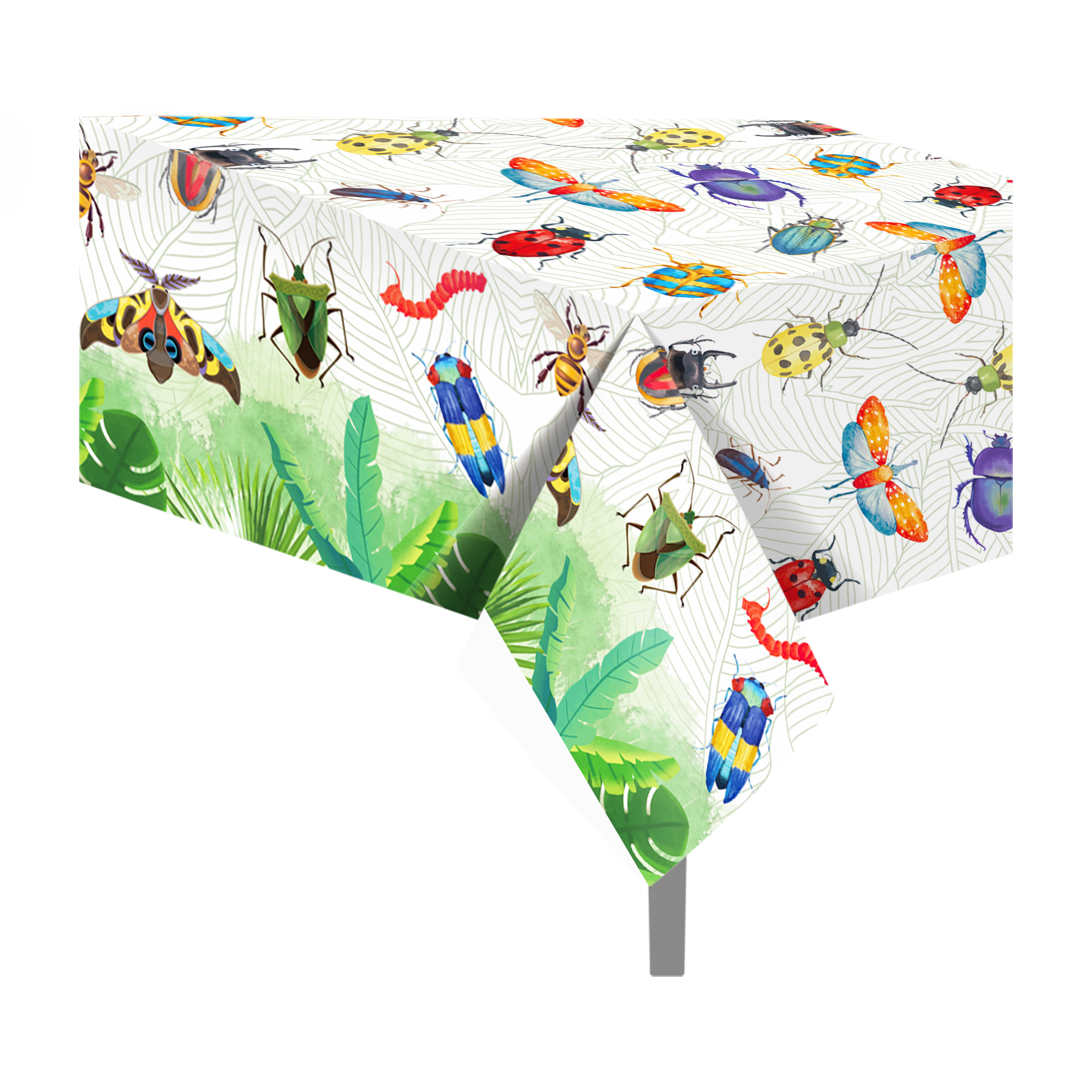 130*220cm Cartoon Spring Insec - Table Cloth Disposable ulasan dan harga