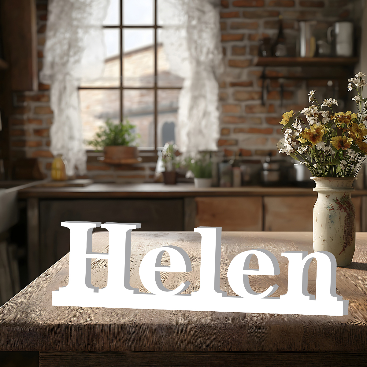 1pc Custom Text Sign,Name Deco - Event & Party Supply Photos ulasan dan harga