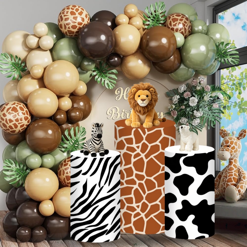 Safari Cylinder Pedestal Stand - Dessert Table Backdrop ulasan dan harga