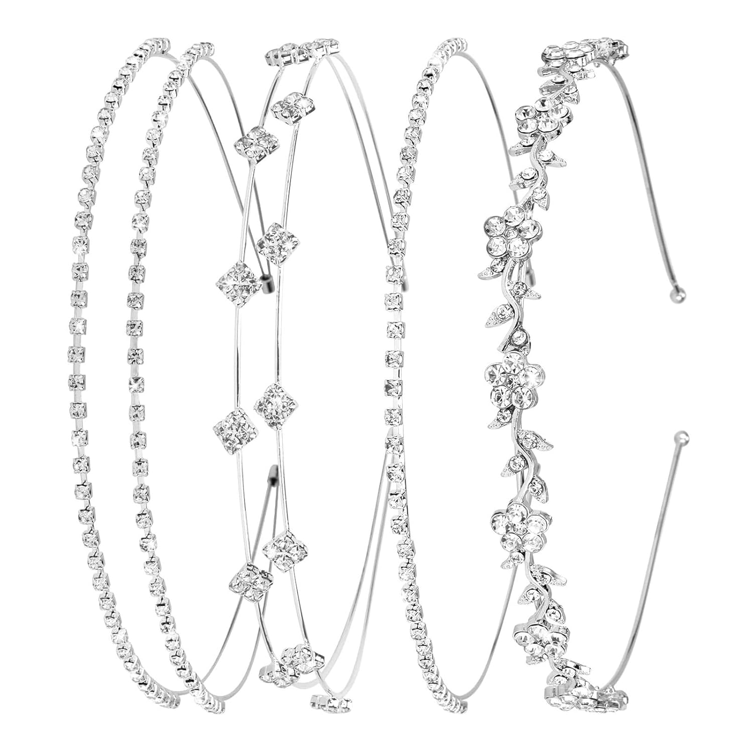 4 Pcs Rhinestone Headband Set  - Event & Party Supply Photos ulasan dan harga