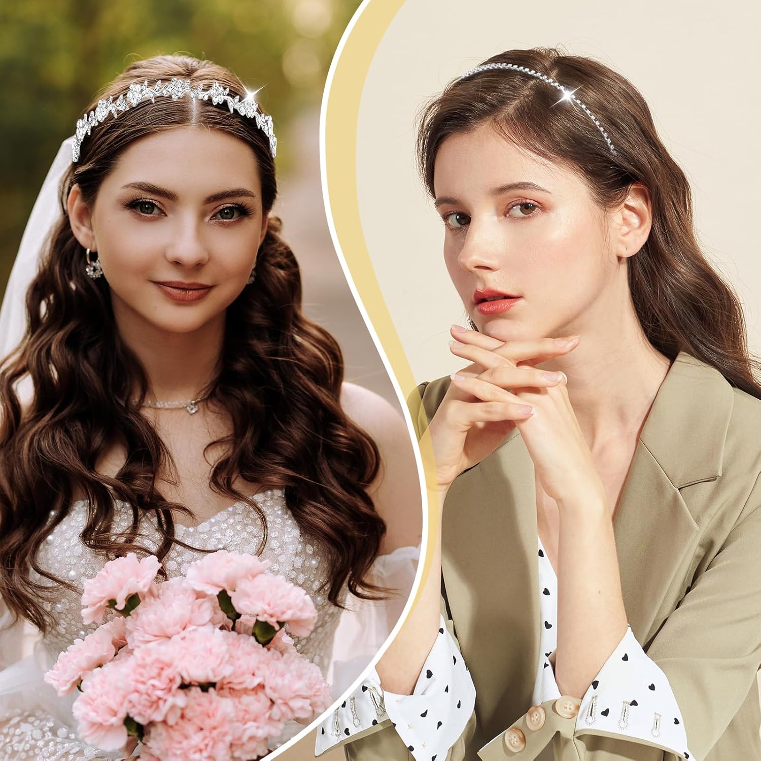 4 Pcs Rhinestone Headband Set  - Event & Party Supply Photos ulasan dan harga