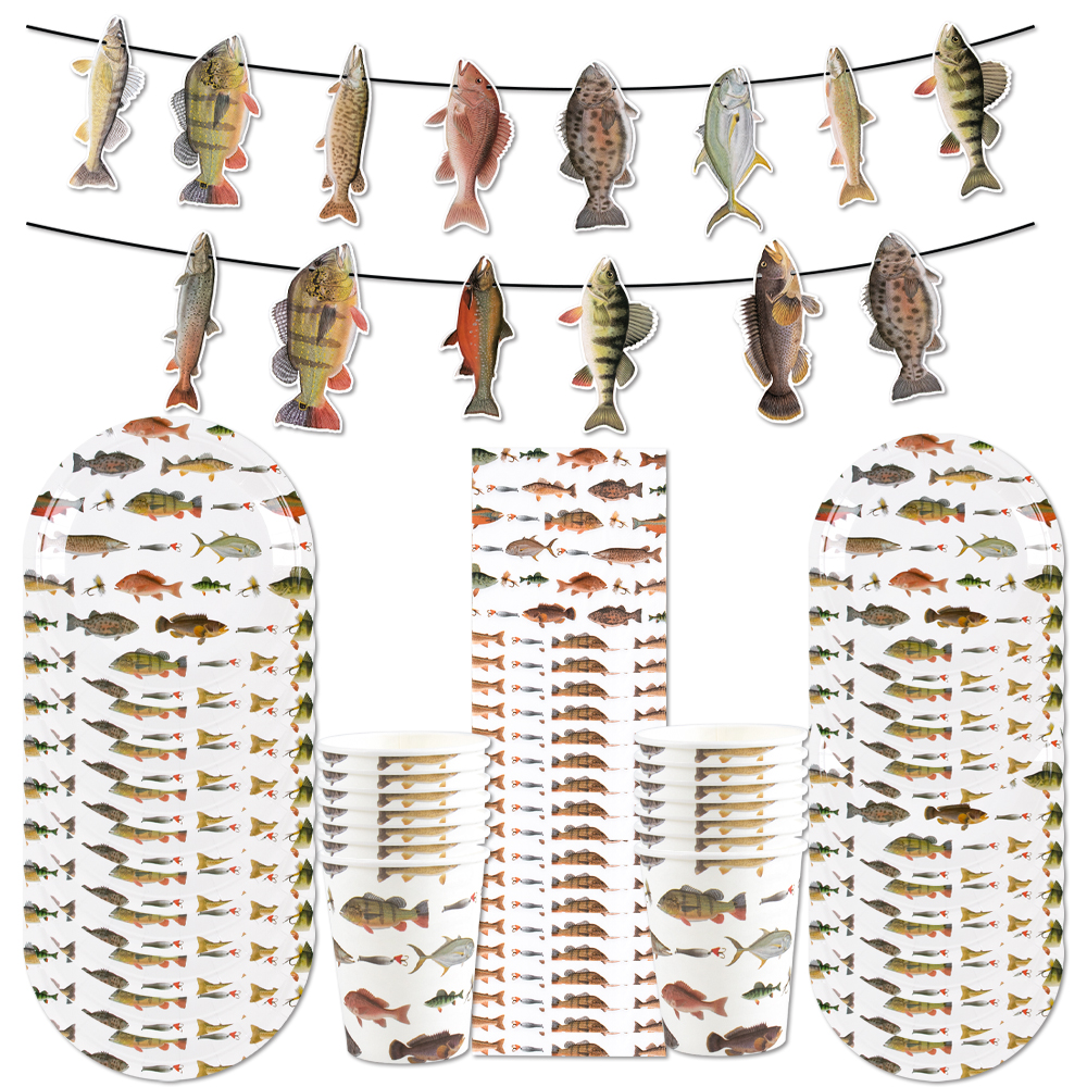 Fishing Themed Party Disposabl - Table Cloth Disposable ulasan dan harga