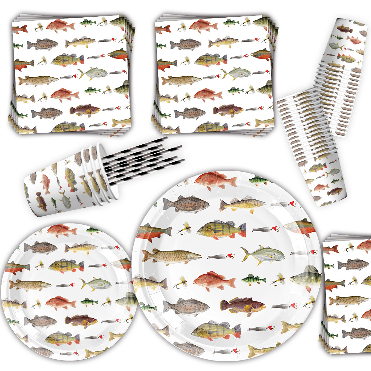 Fishing Themed Party Disposabl - Table Cloth Disposable ulasan dan harga
