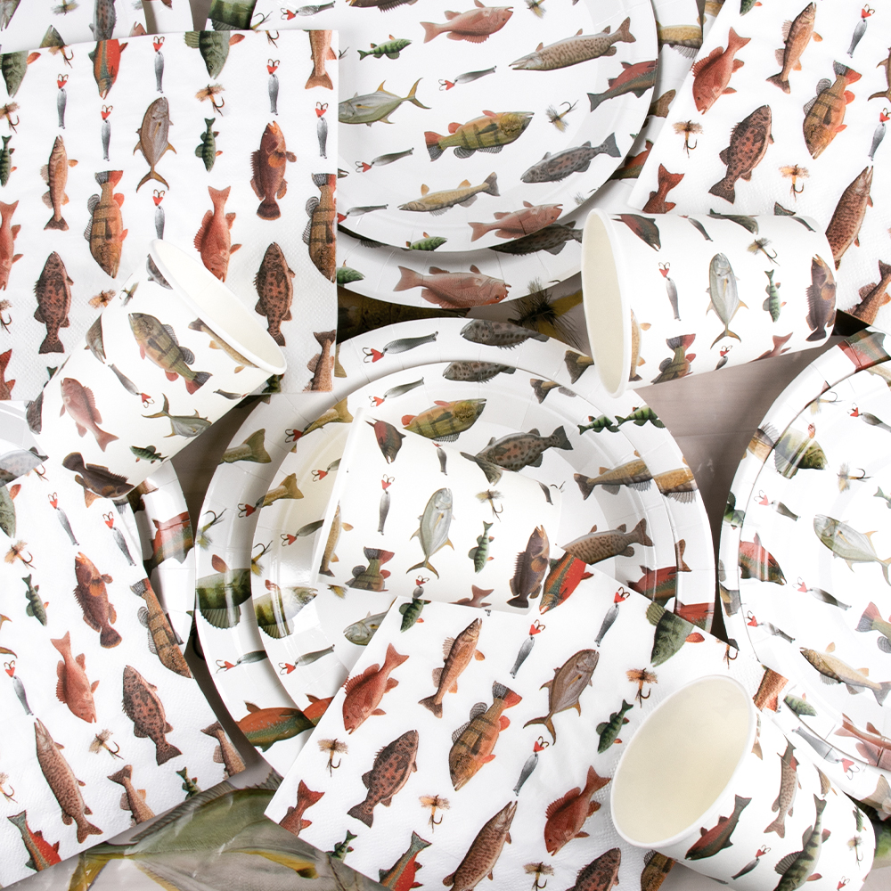 Fishing Themed Party Disposabl - Table Cloth Disposable ulasan dan harga