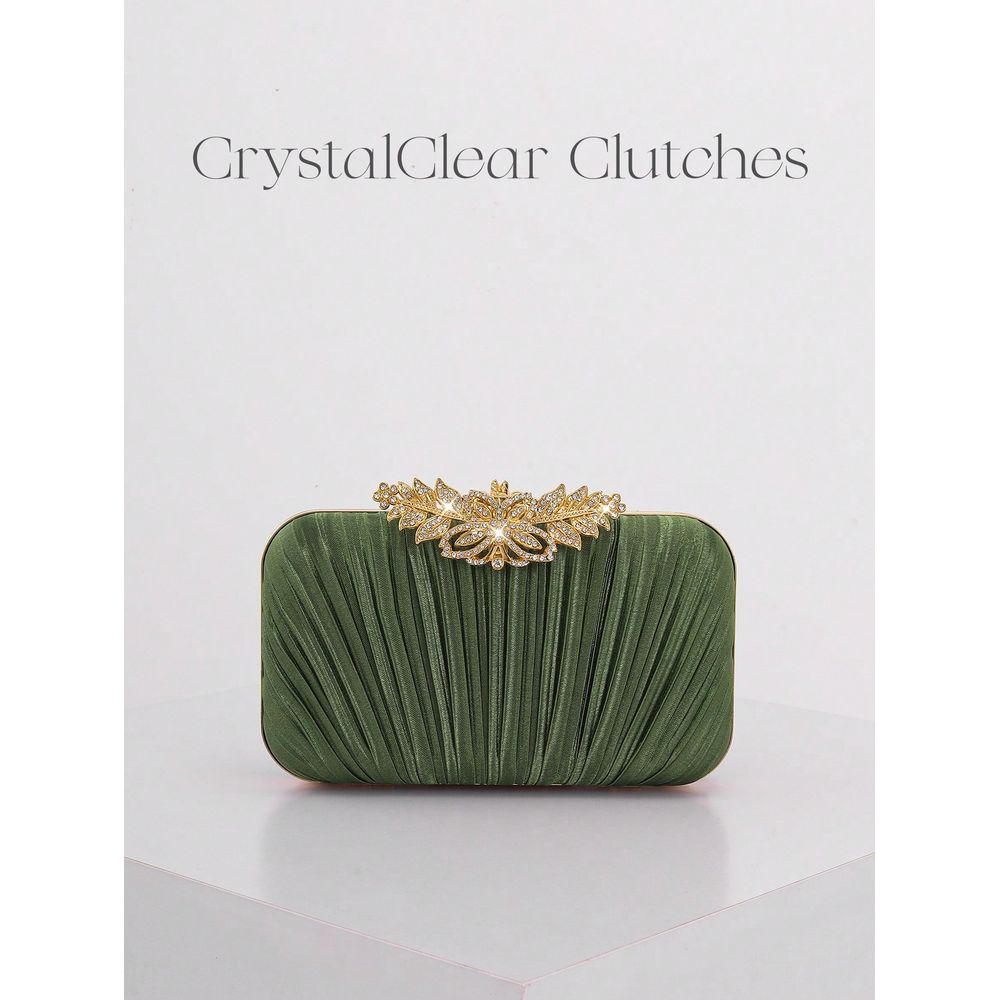 Fashion Rhinestone Decor Flap  - Event Party Box ulasan dan harga