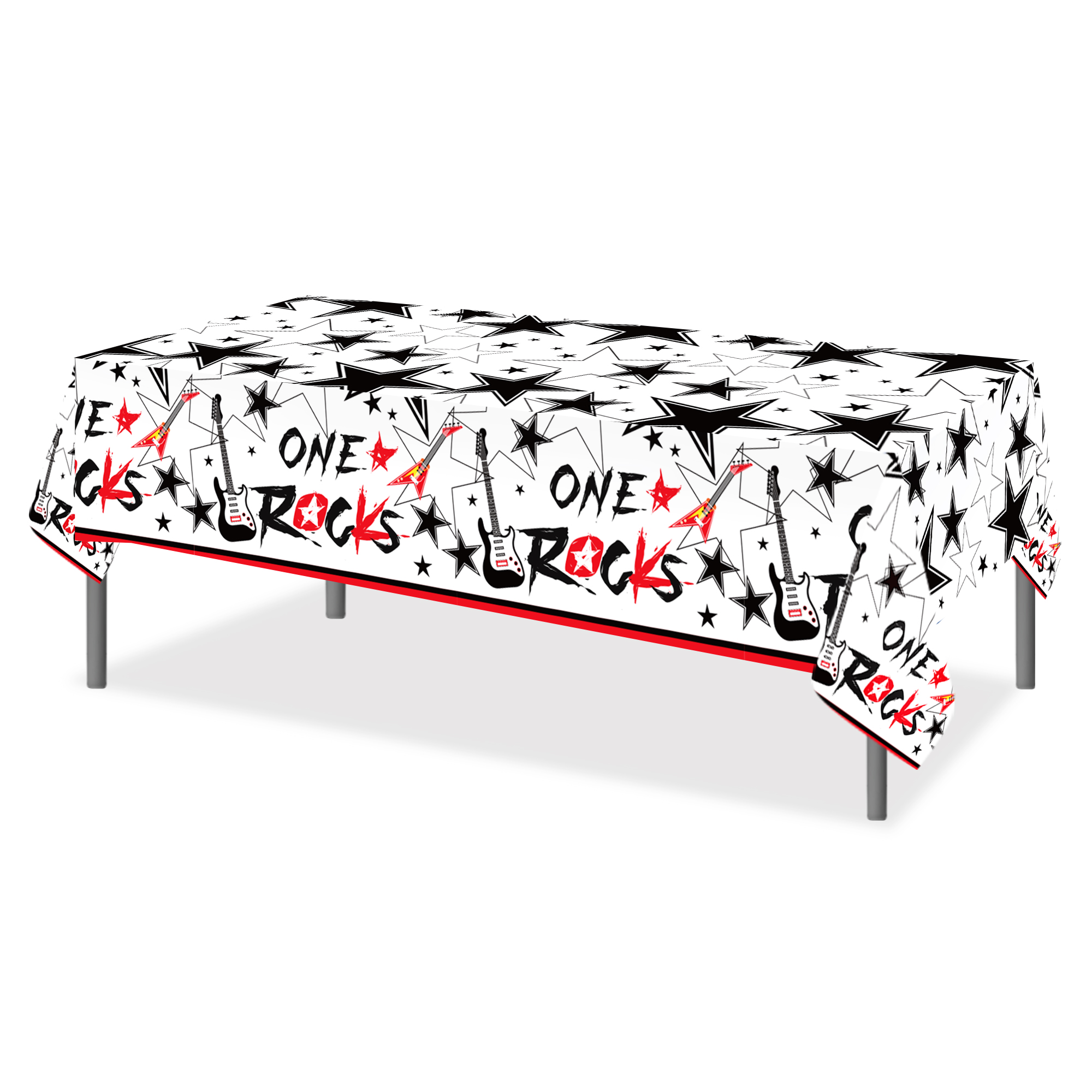 220x130cm Crazy Rock Disposabl - Table Cloth Disposable ulasan dan harga