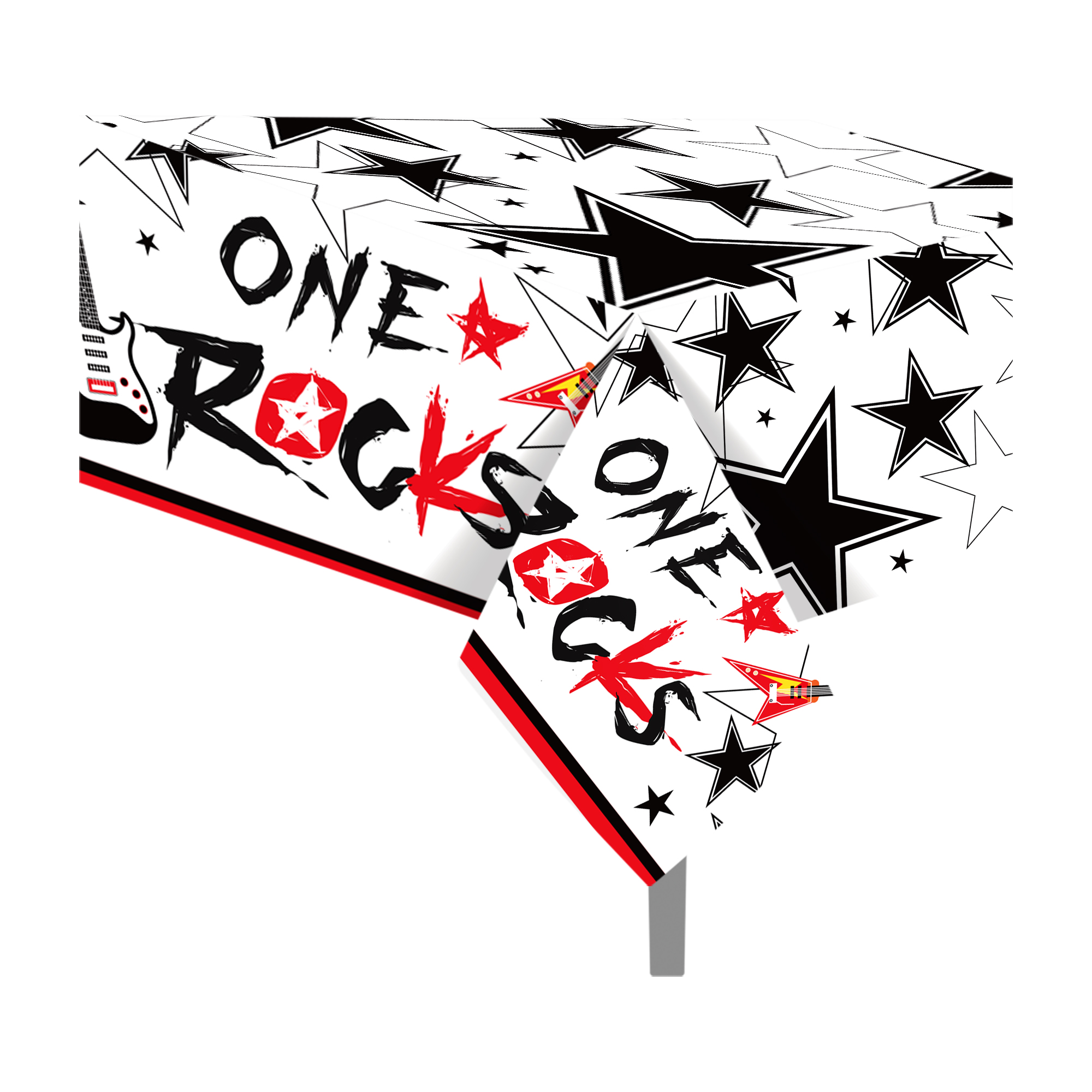 220x130cm Crazy Rock Disposabl - Table Cloth Disposable ulasan dan harga