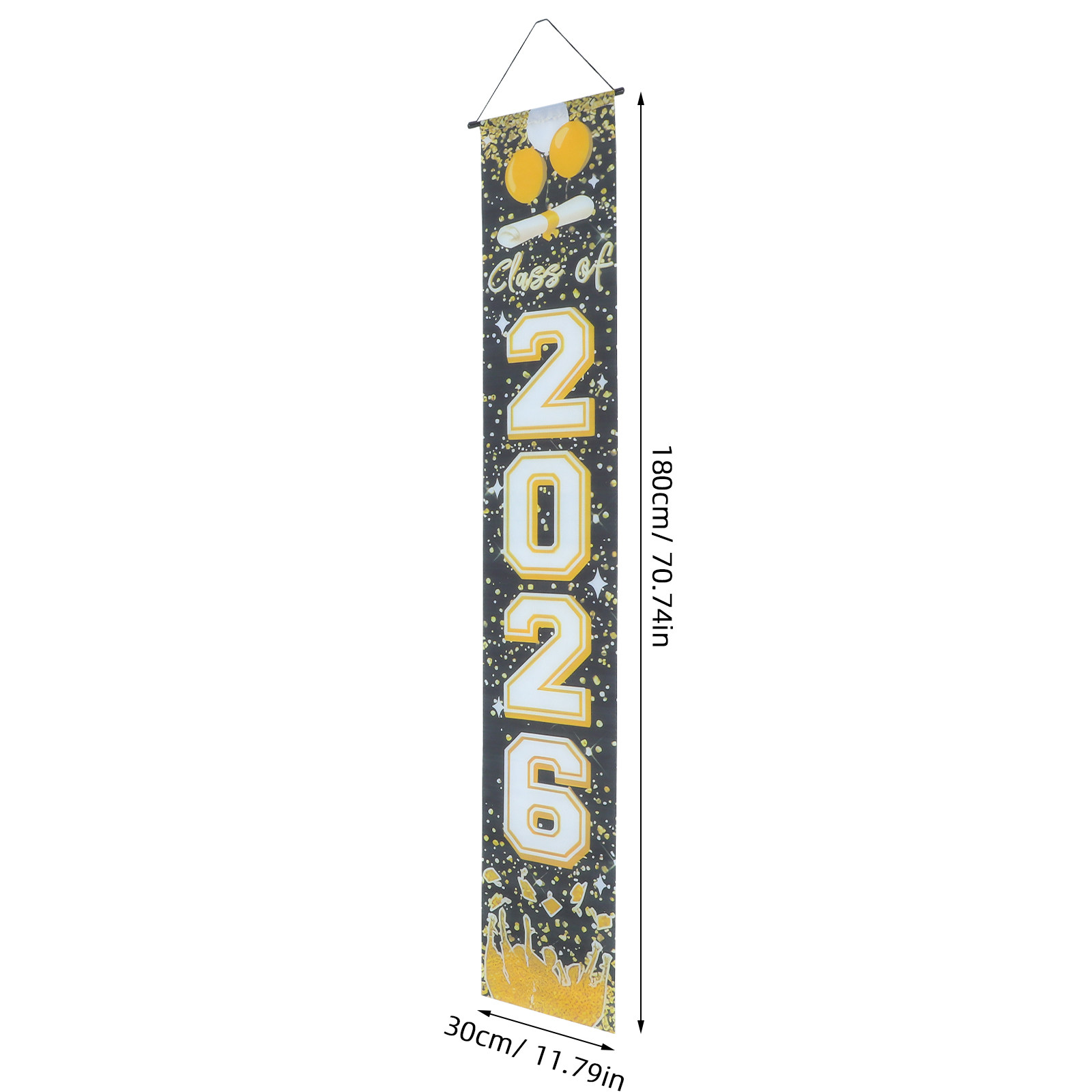 1Pair Graduation Door Couplets - Party Banner Gold ulasan dan harga