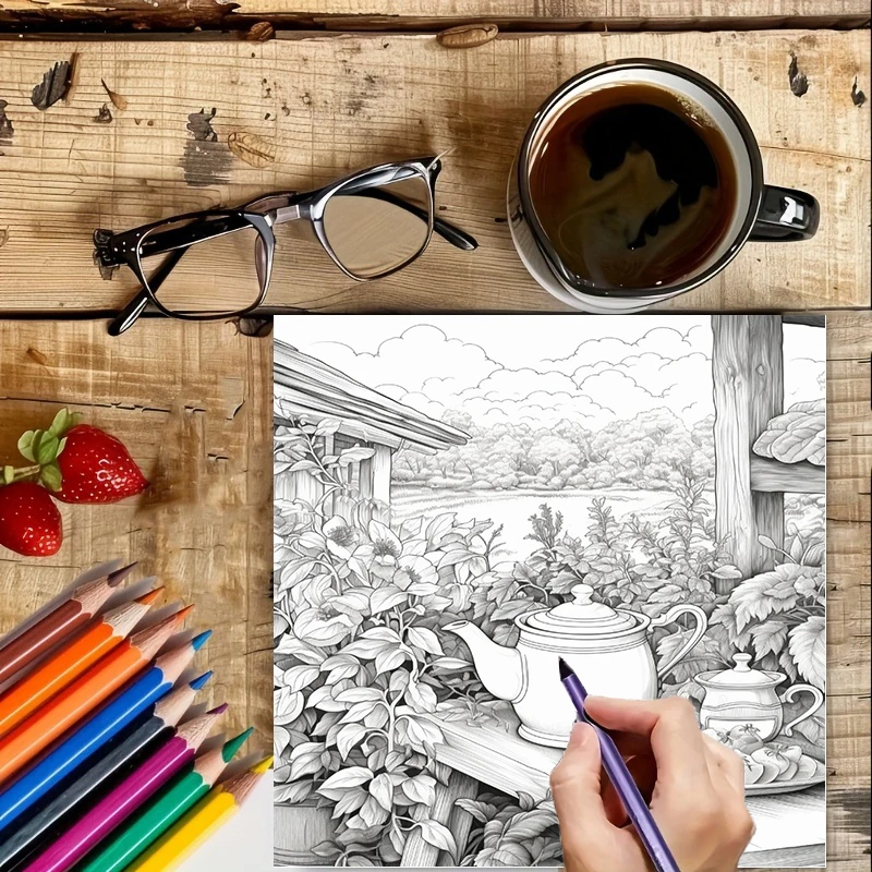 Tea In The Gardens Coloring Bo - Supply Event ulasan dan harga
