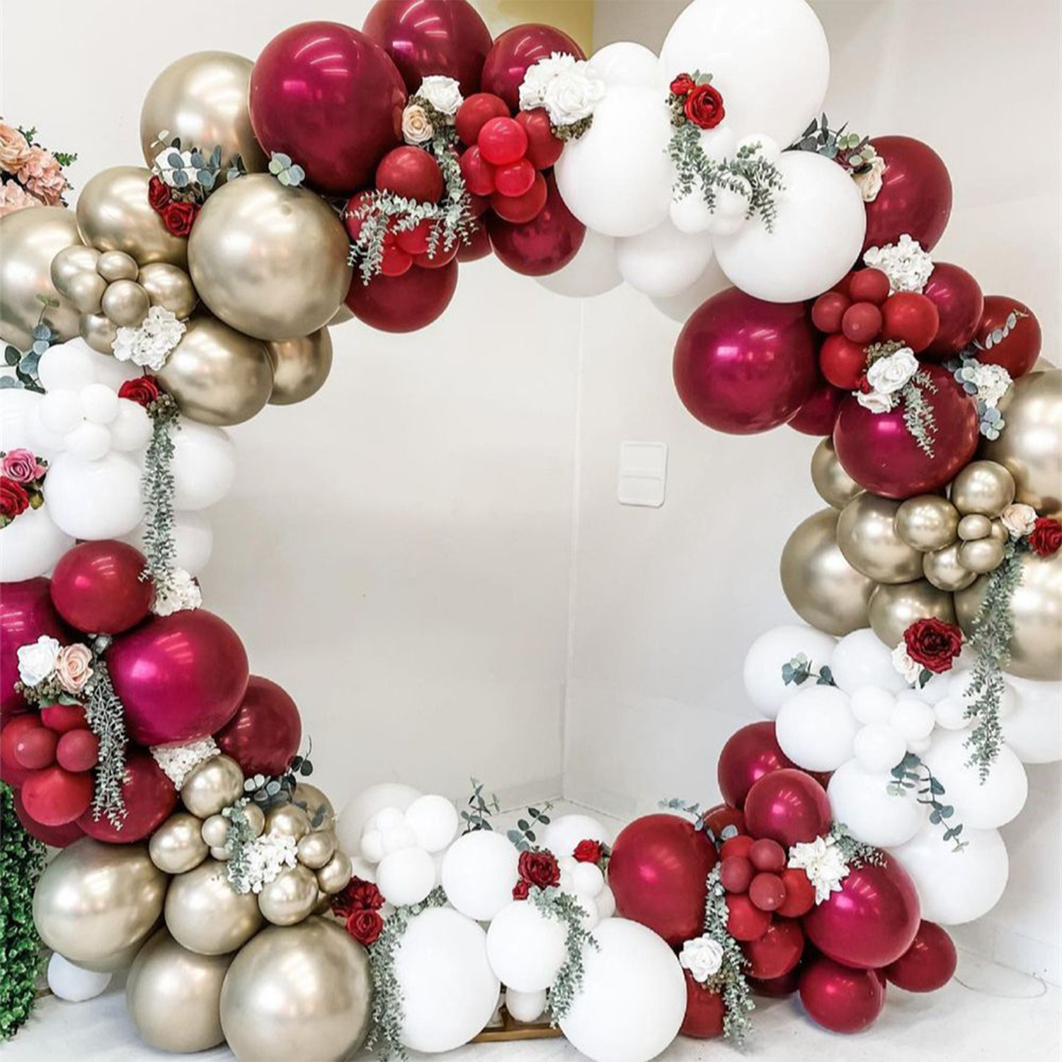 Garnet Balloon Set Garland Arc - Party Event Supplier ulasan dan harga