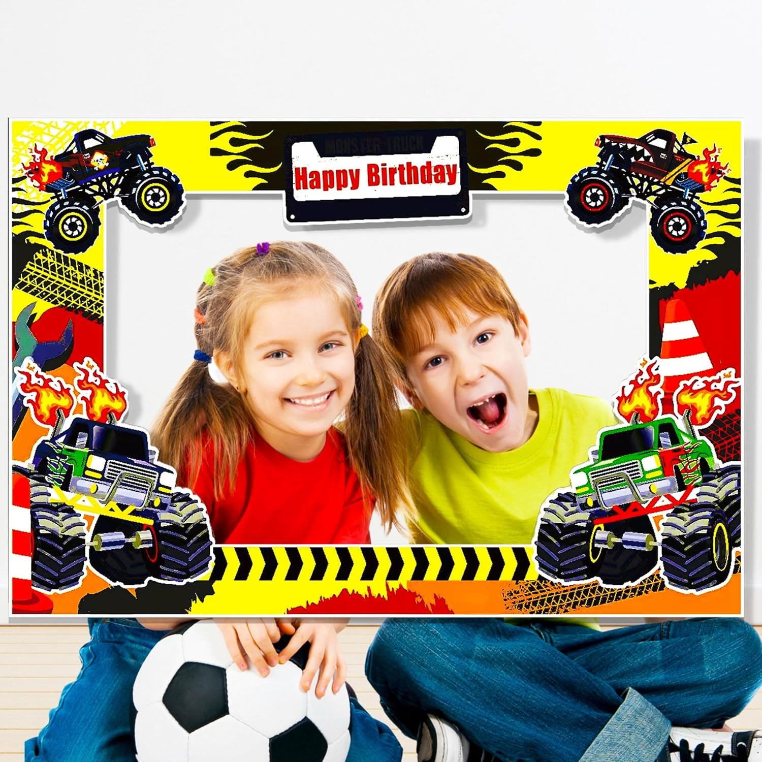 LaVenty Monster Truck Birthday - Photo Booth Frame ulasan dan harga