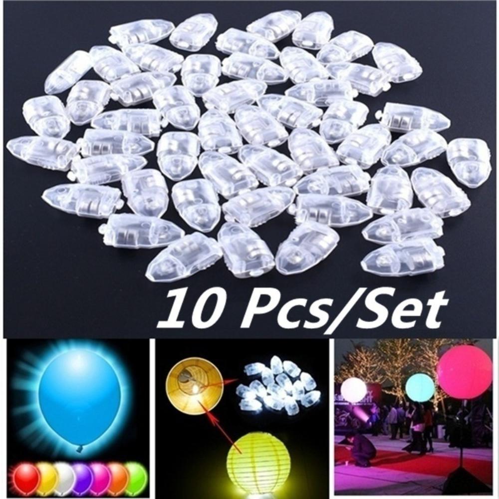 10 Pcs/set LED Balloon Lamp De - Led Balloon Light ulasan dan harga