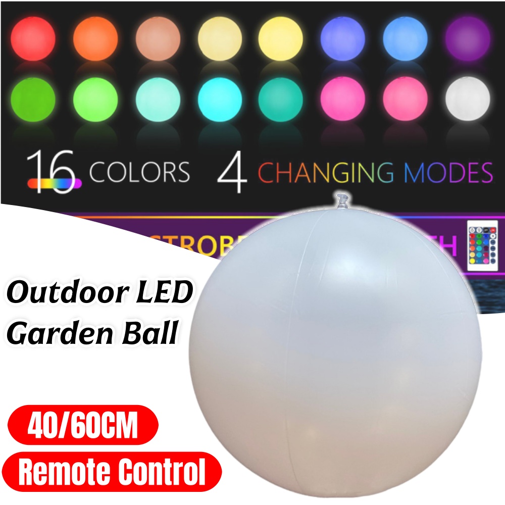 40/60CM Luminous Beach Ball Li - Led Balloon Light ulasan dan harga